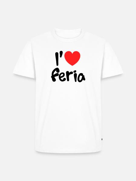 Liebe feria Liebe - Männer Premium Bio T-Shirt - Weiß