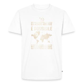 Un monde meilleur 2 - T-shirt Premium bio Homme - blanc - Devant - Nico (187cm)