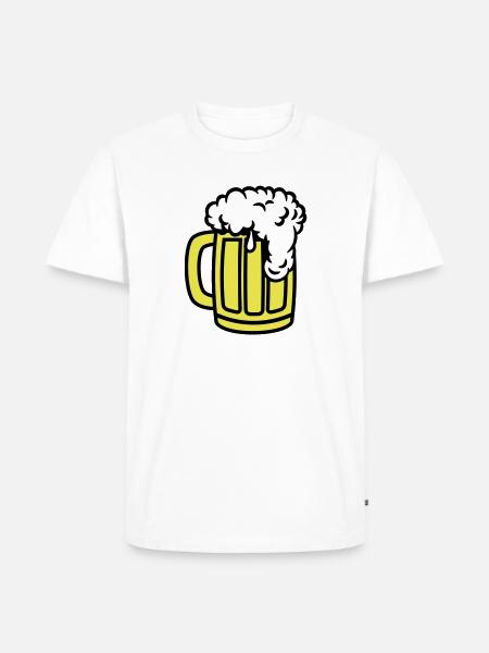 beer__f3 - T-shirt Premium bio Homme - blanc