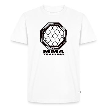 MMA - T-shirt Premium bio Homme - blanc - Devant - Nico (187cm)