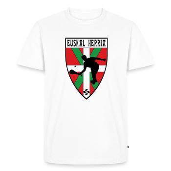 Euskal Herria design 22 - T-shirt Premium bio Homme - blanc - Devant - Nico (187cm)