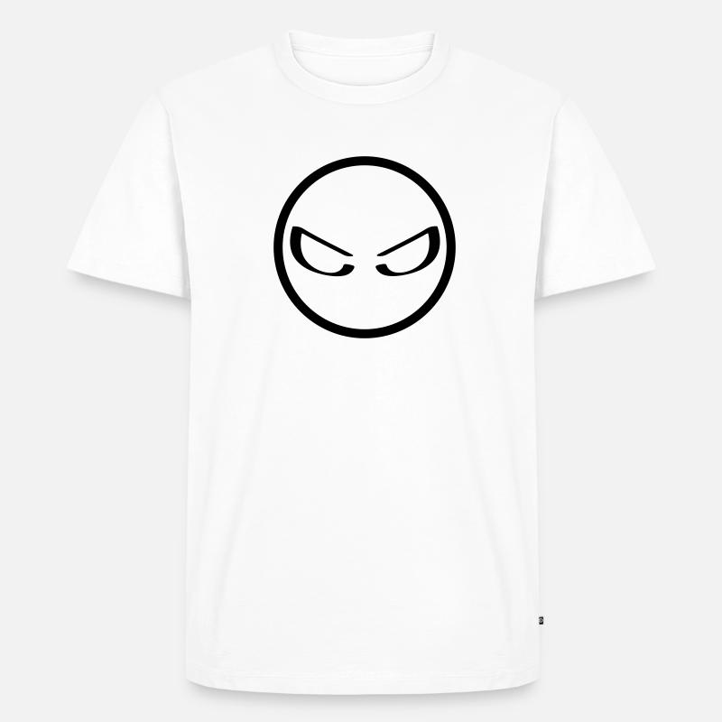 Kopf - Männer Premium Bio T-Shirt - Weiß