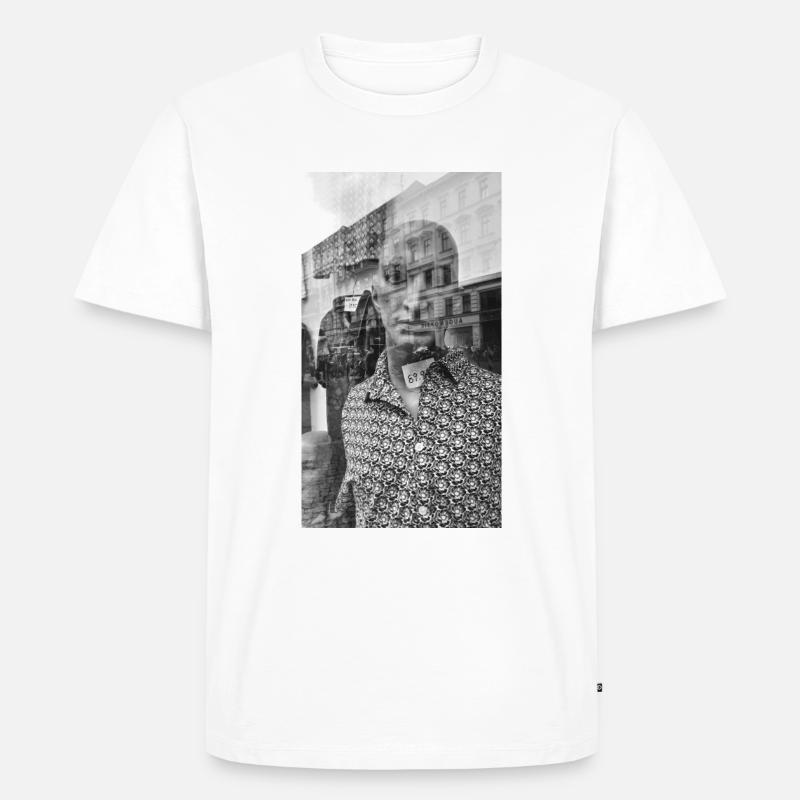 Mannequin Vitrine - Männer Premium Bio T-Shirt - Weiß