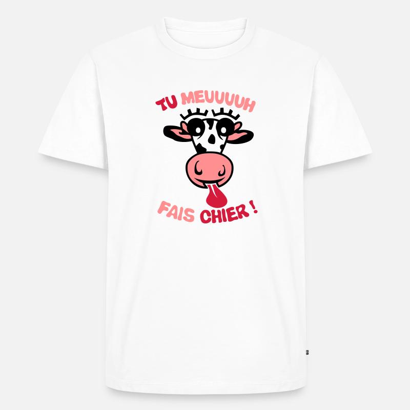 Sie Kuhscheiße Begriff muhen - Männer Premium Bio T-Shirt - undefined