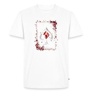 Ace of Spades Playing Card Group Costume Carnival - Men's Premium Organic T-Shirt - white - Front - Nico (187cm)