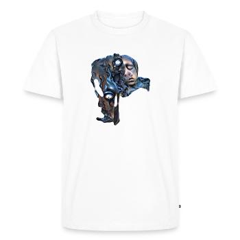 Étrange chose métallique - T-shirt Premium bio Homme - blanc - Devant - Nico (187cm)