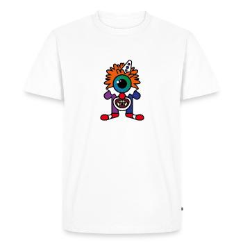 Happy Halloween: Clown - Men's Premium Organic T-Shirt - white - Front - Nico (187cm)