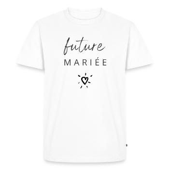 Future mariée - T-shirt Premium bio Homme - blanc - Devant - Nico (187cm)