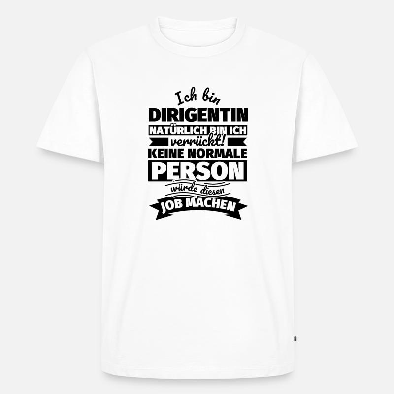 Dirigentin Geschenke - Männer Premium Bio T-Shirt - Weiß