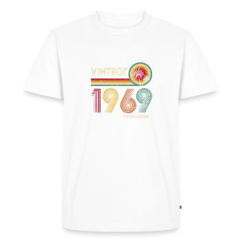53 Year Old Vintage 1969 Limited Edition 53rd Birt - Men's Premium Organic T-Shirt - white - Front - Nico (187cm)