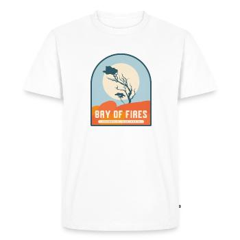 Bay of Fires - Tasmanie, Australie - T-shirt Premium bio Homme - blanc - Devant - Nico (187cm)