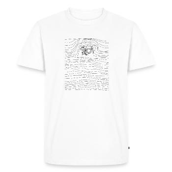 Photographie Lineart Camera Camera Photographe - T-shirt Premium bio Homme - blanc - Devant - Nico (187cm)