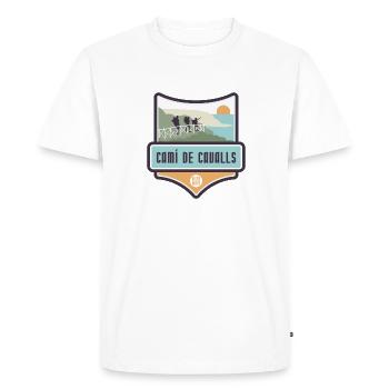 Cami de Cavalls - GR 223, Minorque - T-shirt Premium bio Homme - blanc - Devant - Nico (187cm)