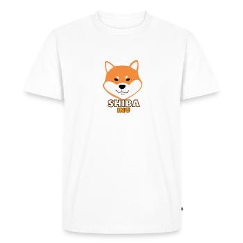 Shiba Inu Coin Token Cryptocurrency Wallet Shiba - Men's Premium Organic T-Shirt - white - Front - Nico (187cm)