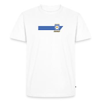 Uruguay Urus La Celeste Football Fan Jersey - Men's Premium Organic T-Shirt - white - Front - Nico (187cm)