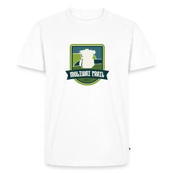 Muliwai Trail – Hawaï - T-shirt Premium bio Homme - blanc - Devant - Nico (187cm)