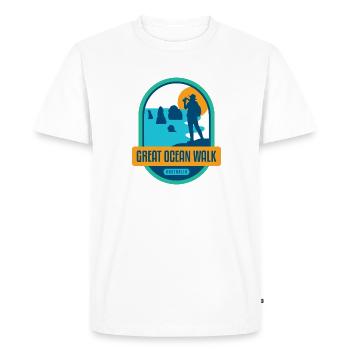 Great Ocean Walk - Australia - Men's Premium Organic T-Shirt - white - Front - Nico (187cm)