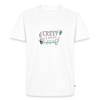 Halloween Zombie Mort-vivant Cadavre Créature Mort Costume - T-shirt Premium bio Homme - blanc - Devant - Nico (187cm)