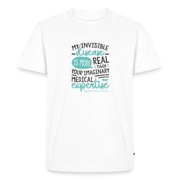 My Invisible Disease Dysautonomia Awareness - Men's Premium Organic T-Shirt - white - Front - Nico (187cm)