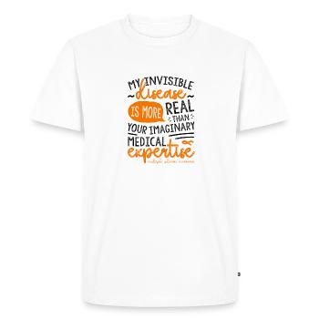 My Invisible Disease Multiple Sclerosis Awareness - Men's Premium Organic T-Shirt - white - Front - Nico (187cm)