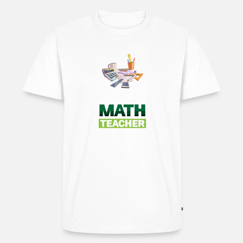 Fa La La Mathematiklehrer - Männer Premium Bio T-Shirt - undefined