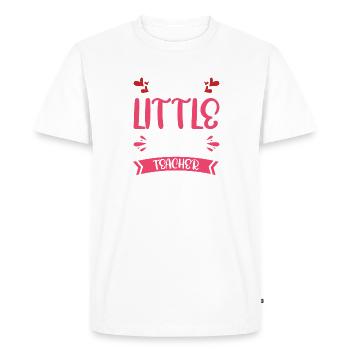 Daddy's Little Math Teacher - Men's Premium Organic T-Shirt - white - Front - Nico (187cm)