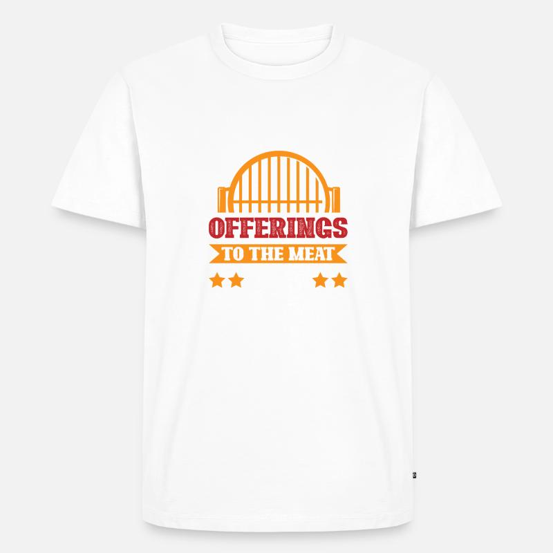 Geräucherte Opfergaben an den Fleischgott - Männer Premium Bio T-Shirt - undefined