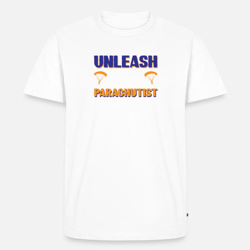 Entfesseln Sie den Fallschirmspringer - Männer Premium Bio T-Shirt - undefined