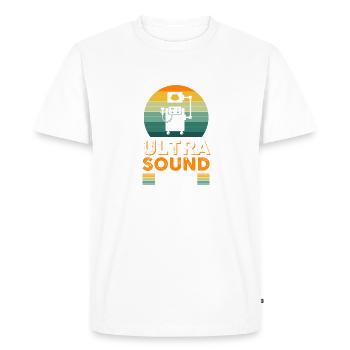 Unleash The Ultrasound Tech - Men's Premium Organic T-Shirt - white - Front - Nico (187cm)