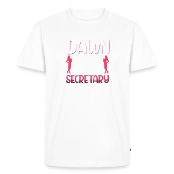 L’aube du secrétaire de l’école - T-shirt Premium bio Homme - blanc - Devant - Nico (187cm)