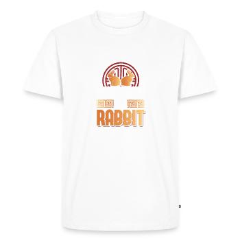 2023 The year of the rabbit Chinese Zodiac - Men's Premium Organic T-Shirt - white - Front - Nico (187cm)