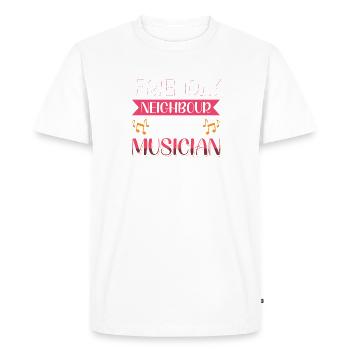 Music Lover Friendly Neighbourhood Musician - Men's Premium Organic T-Shirt - white - Front - Nico (187cm)