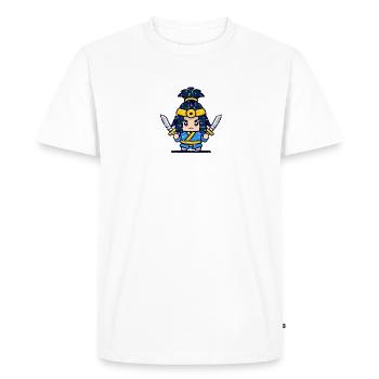 Chasseur japonais Samouraï Japon - T-shirt Premium bio Homme - blanc - Devant - Nico (187cm)