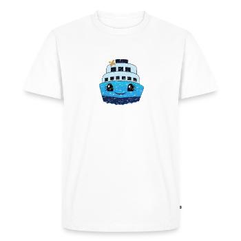 Croisière Bateau de croisière Femmes - T-shirt Premium bio Homme - blanc - Devant - Nico (187cm)