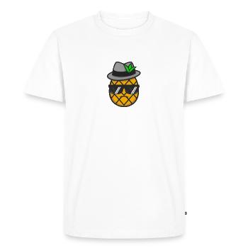 Gangster Pineapple: un Mignon et Robuste - T-shirt Premium bio Homme - blanc - Devant - Nico (187cm)