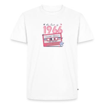 Born 1966 1966 Birthday gift Vintage - Men's Premium Organic T-Shirt - white - Front - Nico (187cm)