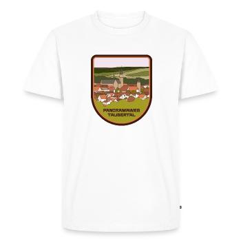 Sentier panoramique de la vallée de Tauber - T-shirt Premium bio Homme - blanc - Devant - Nico (187cm)