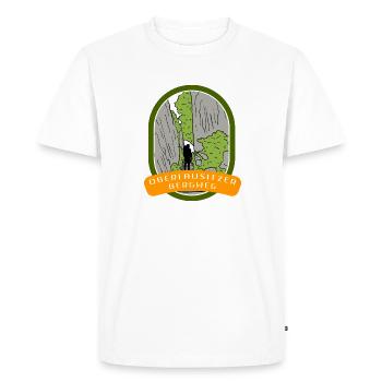 Sentier de montagne de Haute-Lusace - T-shirt Premium bio Homme - blanc - Devant - Nico (187cm)