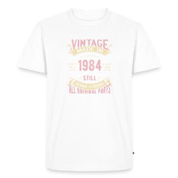 40th Birthday Vintage 1984 Classic Birthday 40 Yea - Men's Premium Organic T-Shirt - white - Front - Nico (187cm)