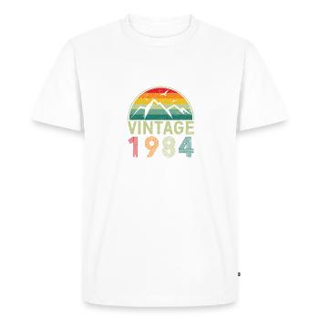 40th Birthday Vintage 1984 Classic Birthday 40 Yea - Men's Premium Organic T-Shirt - white - Front - Nico (187cm)