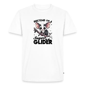 Animal Sugar Glider Prétendez que je suis un Sugar Glider - T-shirt Premium bio Homme - blanc - Devant - Nico (187cm)