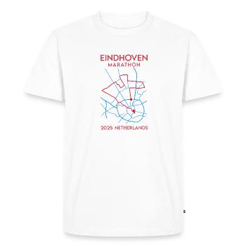 Eindhoven, Marathon – 2025 - Netherlands - Men's Premium Organic T-Shirt - white - Front - Nico (187cm)