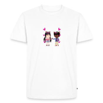 Les réfugiés sont les bienvenus Anime - T-shirt Premium bio Homme - blanc - Devant - Nico (187cm)