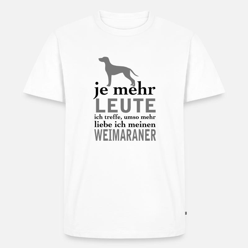 LeuteWeimi - Männer Premium Bio T-Shirt - Weiß