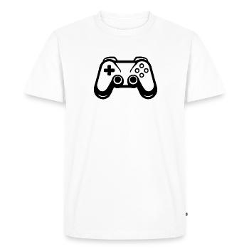 Controller Gaming Video Games Gamepad - Men's Premium Organic T-Shirt - white - Front - Nico (187cm)