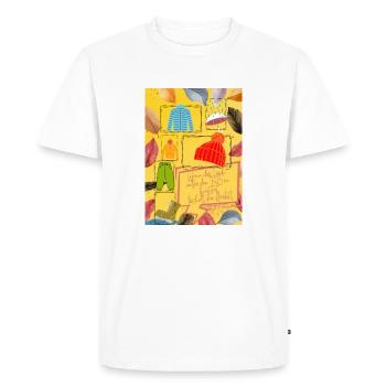 Autumn Essentials - Men's Premium Organic T-Shirt - white - Front - Nico (187cm)