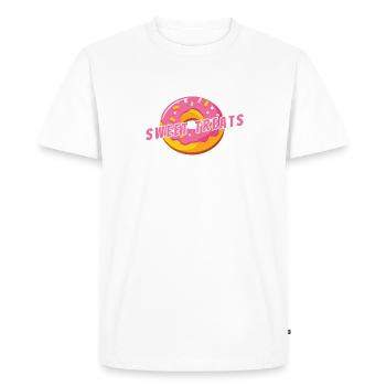 Donut: Circling Joy, Sweet Treats, idée cadeau - T-shirt Premium bio Homme - blanc - Devant - Nico (187cm)