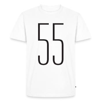 55 - T-shirt Premium bio Homme - blanc - Devant - Nico (187cm)