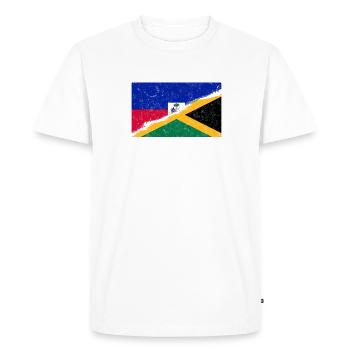Haiti Haitian Jamaica Combination I Gift - Men's Premium Organic T-Shirt - white - Front - Nico (187cm)