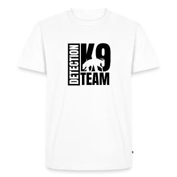 Scent Work | Canine Team | Scent Detection - Männer Premium Bio T-Shirt - Weiß - Vorne - Nico (187cm)